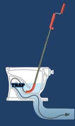 how to unclog a toilet a stool auger in a trap of a stool cleaning out a clog