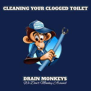 clogged toilet in kalamazoo drain monkeys drain cleaning service logo for toilets