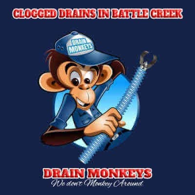 Drain Cleaning Clogged Drains In Battle Creek 8 clogged drains in battle creek drain monkeys drain snake logo