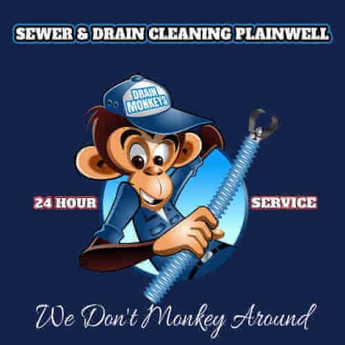 Drain Cleaning Sewer & Drain Cleaning Plainwell 2 sewer & drain cleaning plainwell service of our logo for drain monkeys