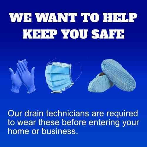 our covid-19 requirements for our drain technicinas