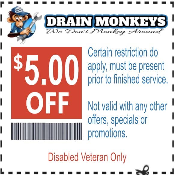 drain cleaning coupons kalamazoo $5.00 off for veteran
