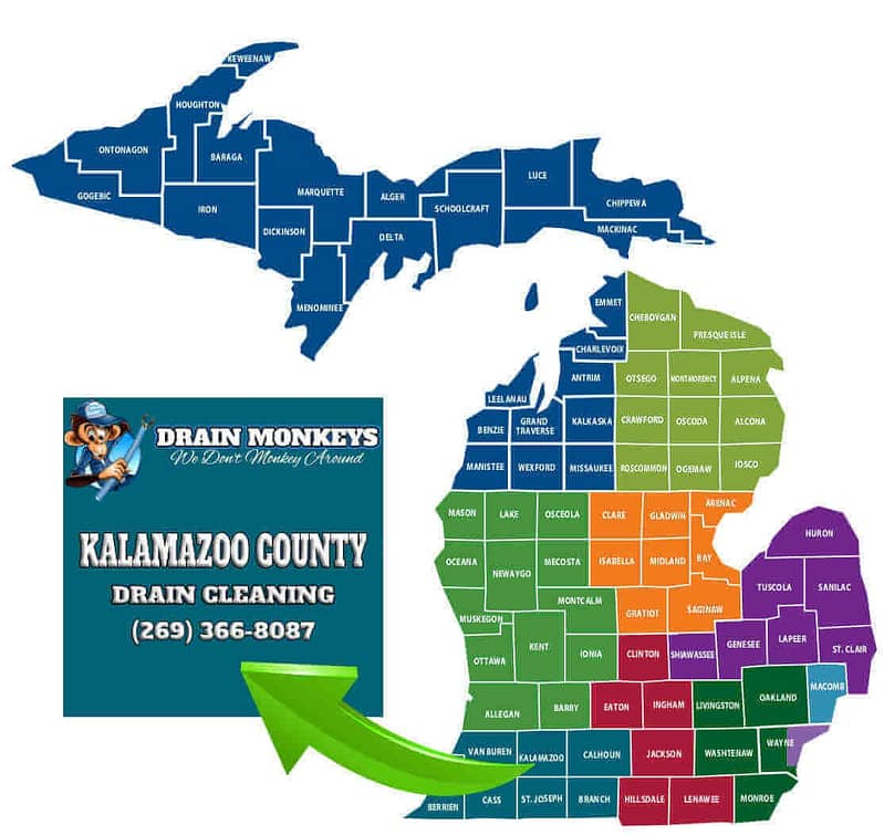 Drain Cleaning Kalamazoo County Drain Cleaning 6 kalamazoo county drain cleaning service map location