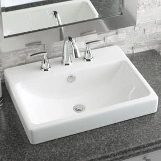 clogged drain of a sink in the bathroom